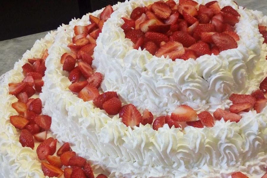wedding cake panna e fragole